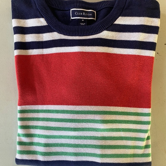 Club Room multi color stripe sweater - Picture 2 of 4